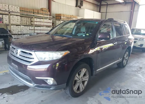 2012 Toyota Highlander Limited V6 z USA, uszkodzony, nr VIN 5TDDK3EH3CS098180